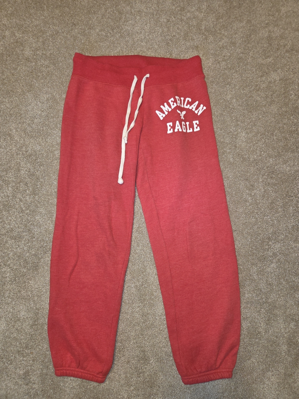 American Eagle Outfitters Red Drawstring Sweatpants